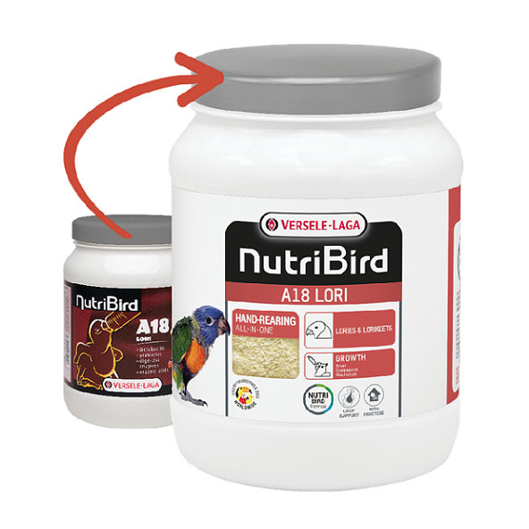 Versele Laga NutriBird A18 - dokrmovacia zmes pre papagáje lori 800g