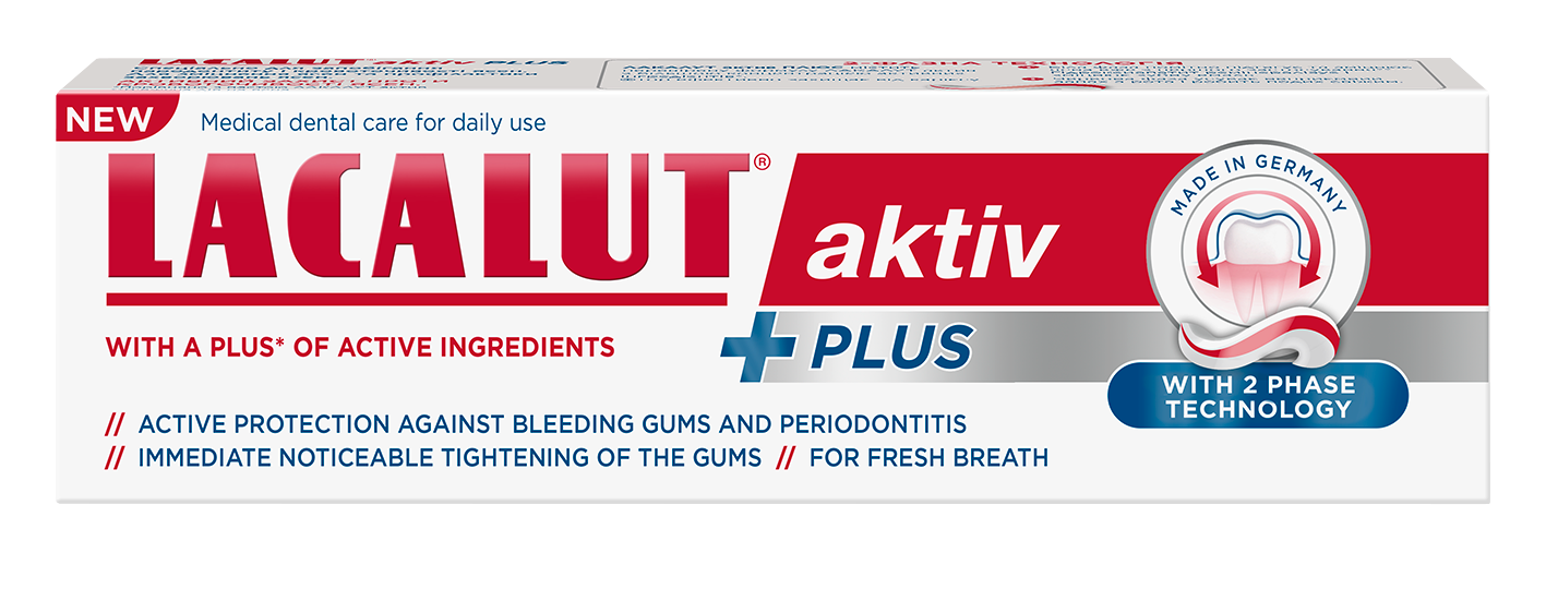 Lacalut aktiv plus zubná pasta 75 ml