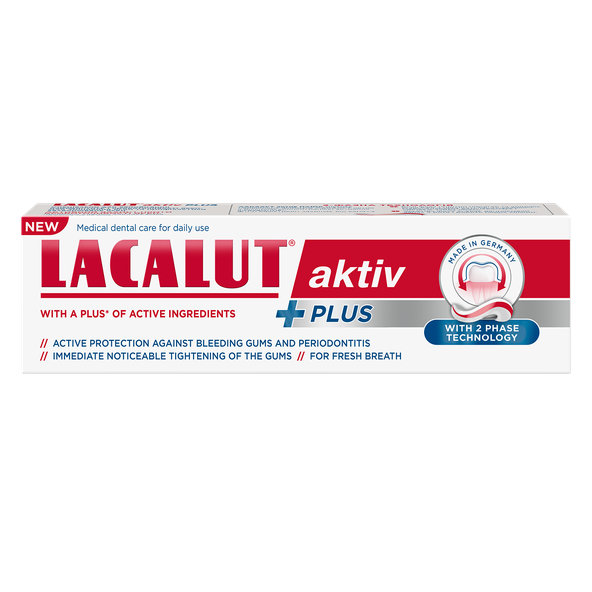 Lacalut aktiv plus zubná pasta 75 ml