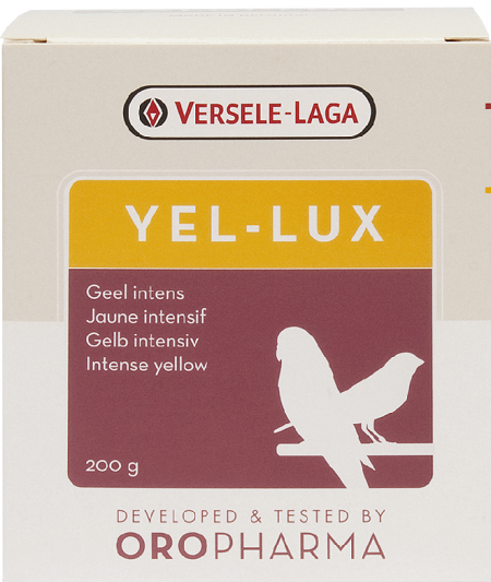 E-shop Versele Laga Oropharma Yel Lux - žlté farbivo, čistý lutein pre kanáriky 200g