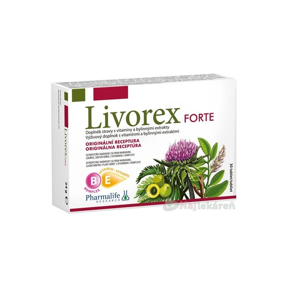 PHARMALIFE Livorex Forte 30 tabliet