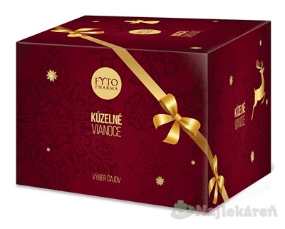 FYTO Kúzelné Vianoce darčeková kazeta 4 druhy čajov 4 x 10 vrecúšok