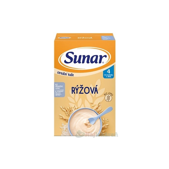 SUNAR Cereálna kaša RYŽOVÁ 4m+ 210 g
