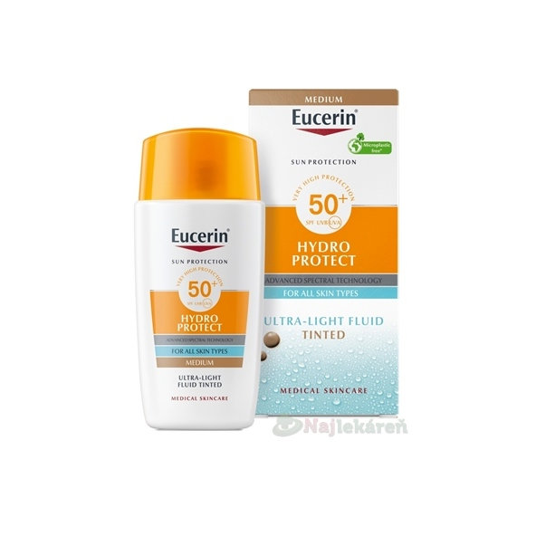 Eucerin SUN Ultra ľahký FLUID SPF 50+ stredne tmavý 50ml