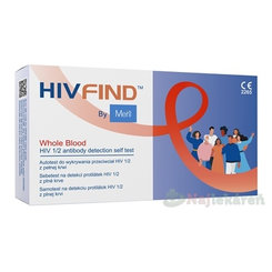 Meril HIVFIND Test samotest na detekciu protilátok HIV 1/2 z krvi, set