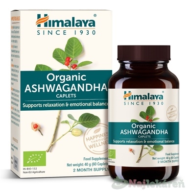 Himalaya Organická ASHWAGANDHA 60 kapsúl