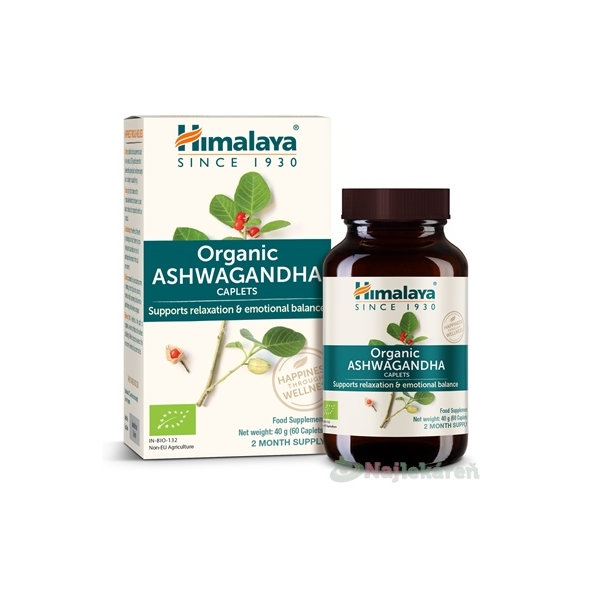 Himalaya Organická ASHWAGANDHA 60 kapsúl
