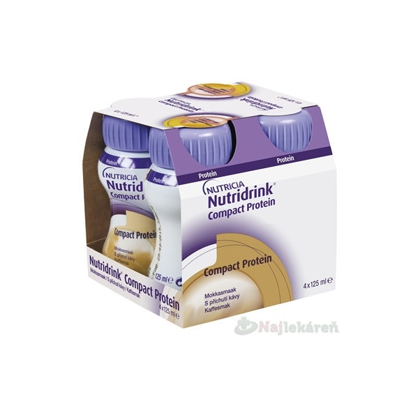 Nutridrink Compact Protein s príchuťou mocca 4 x 125 ml