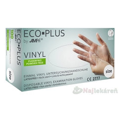 AMPri ECO PLUS vinylové rukavice biele L 100 ks