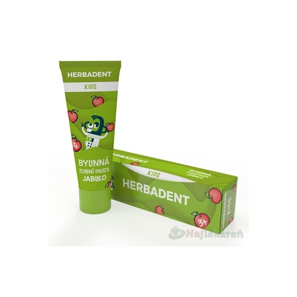 HERBADENT KIDS Bylinná zubná pasta JABLKO 75 g