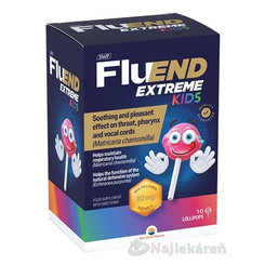 SWP FluEND EXTREME KIDS lízanky s príchuťou medu 10 ks