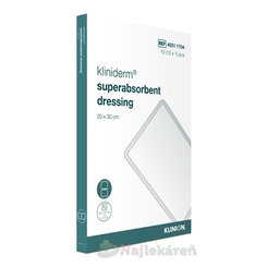 Kliniderm superabsorbent dressing krytie 20x30cm 10ks