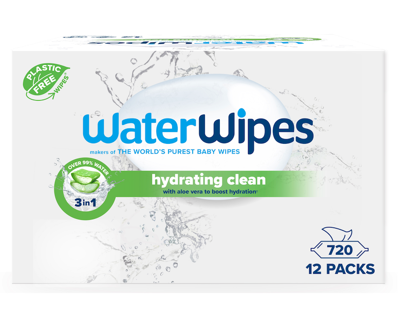 WATERWIPES Obrúsky vlhčené Hydrating clean bez obsahu plastov 12x60 ks kúpite na Najlekaren.eu