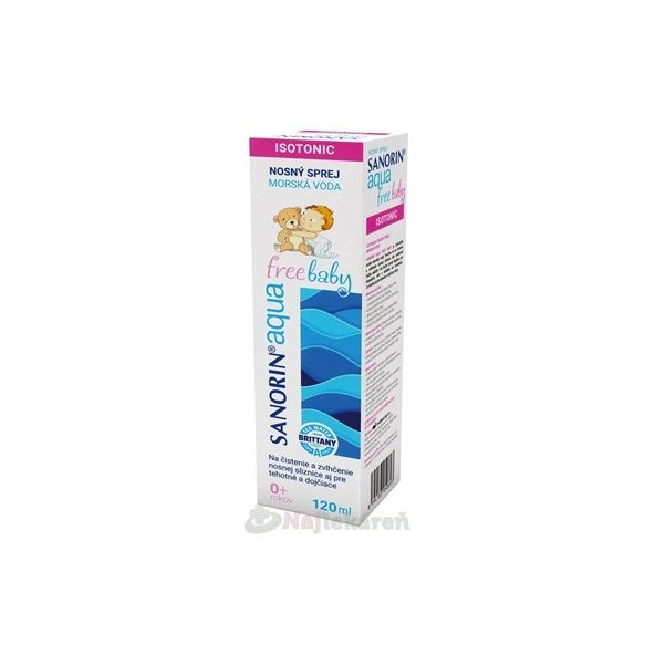 SANORIN AQUA FREE BABY nosový sprej 120ml