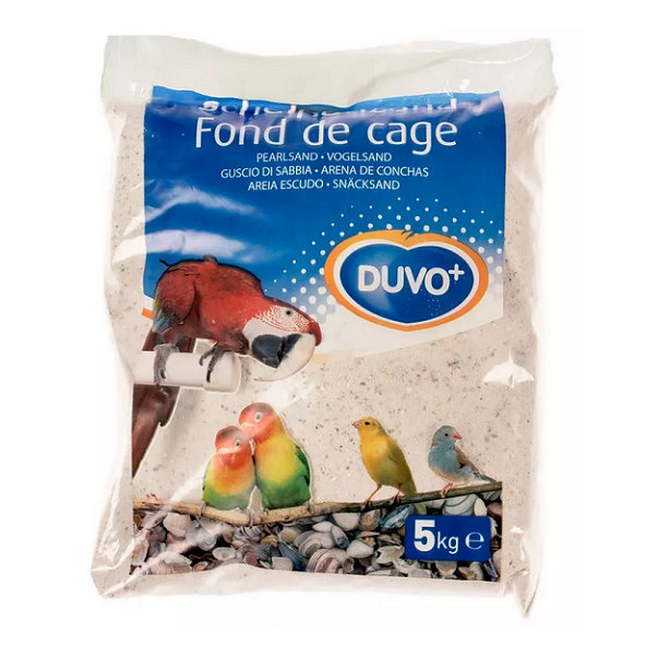 Piesok DUVO+ pre vtáky, biely z drvených mušlí s anízom 5kg