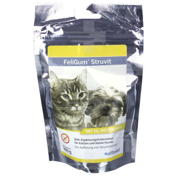 FeliGum Struvit žuvacie tablety pre psy a mačky 160g - 80tbl