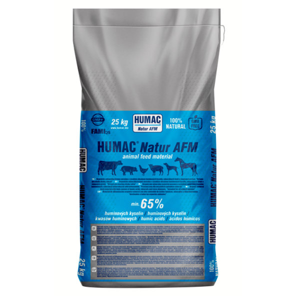Humac Natur AFM vysoký obsah humínových kyselín pre všetky druhy zvierat 25kg