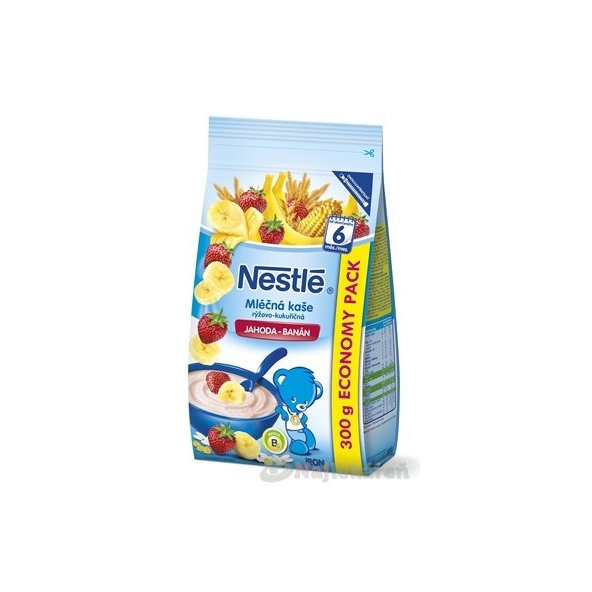 Nestlé mliečna kaša jahoda-banán 300g