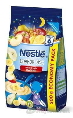 E-shop Nestlé mliečna ovocná kaša na dobrú noc 300g