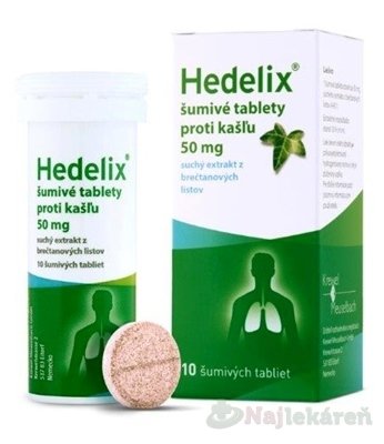 E-shop Hedelix šumivé tablety na vykašliavanie 10 tbl