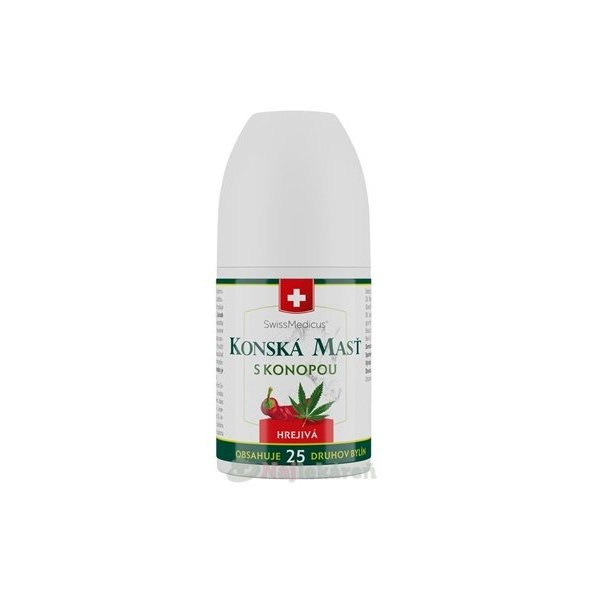 KONSKÁ MASŤ S KONOPOU hrejivá na bolesť roll-on 90 ml