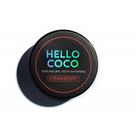 Aktívne uhlie na bielenie zubov Strawberry HELLO COCO 30g