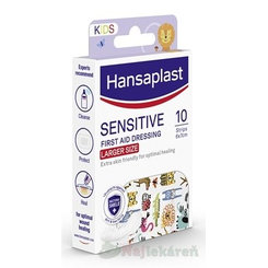 Hansaplast SENSITIV KIDS Zvieratká XL, detská náplasť 10ks