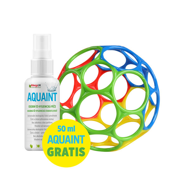 OBALL Hračka Oball™ Classic 10 cm mix farieb 0m+AQUAINT 50 ml