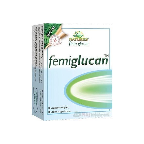 NATURES Femiglucan vaginálne čapíky 10ks