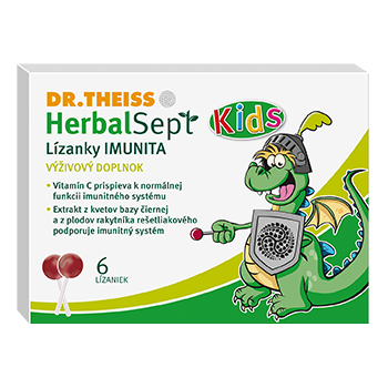 E-shop Dr.Theiss HerbalSept Kids IMUNITA 6 lízaniek