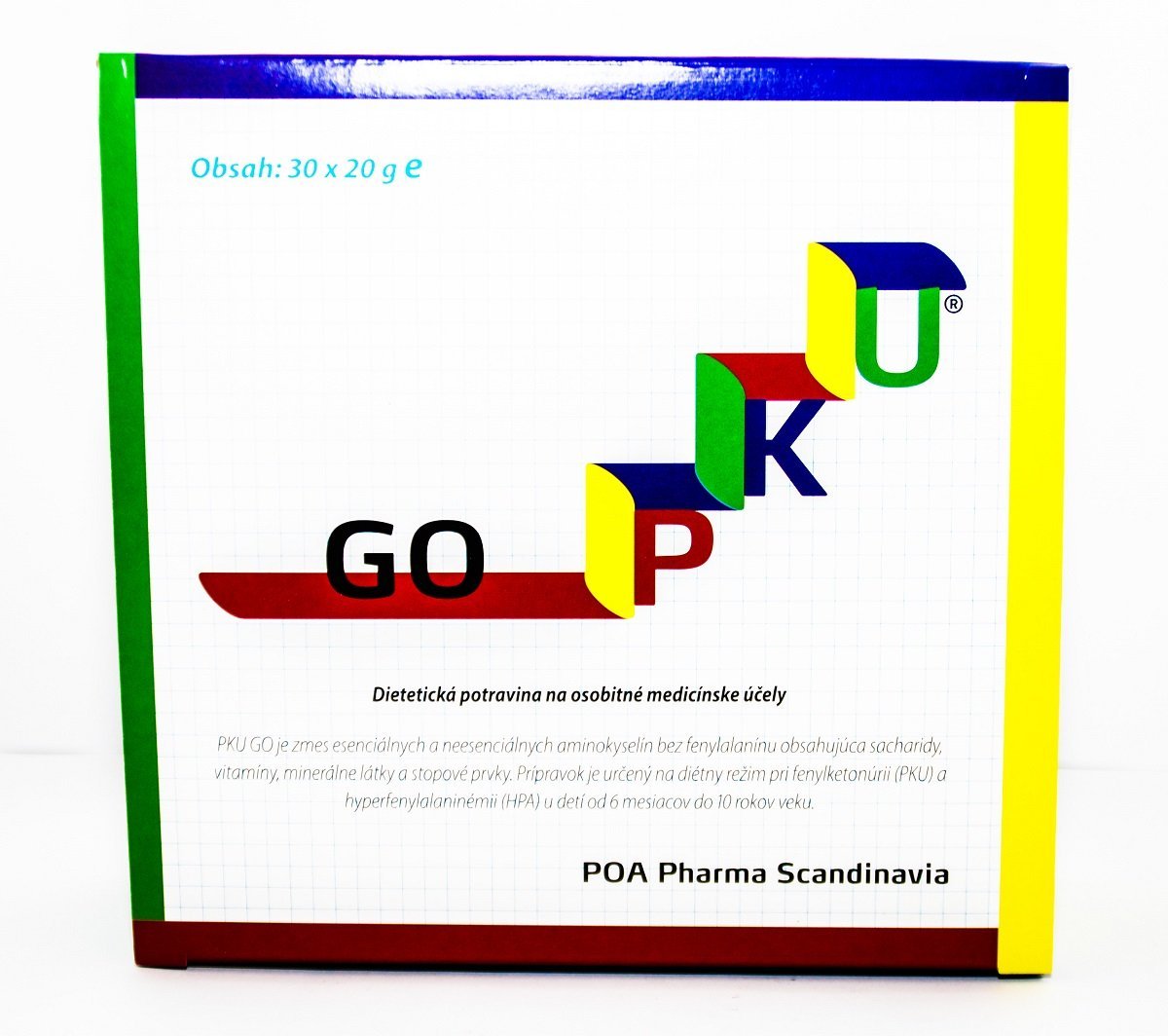 E-shop PKU GO, prášok bez fenylalanínu pre deti (1-10 rokov), 30x20g