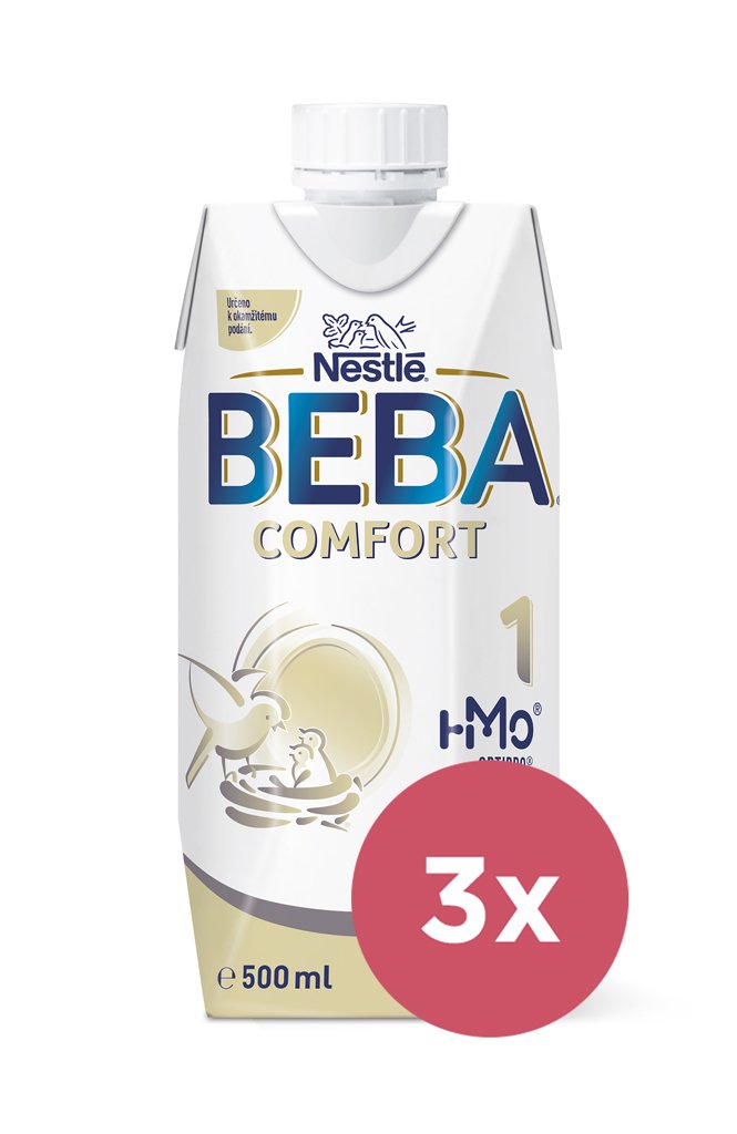E-shop 3x BEBA COMFORT 1 HM-O Tekutá 500ml - Počiatočné dojčenské mlieko