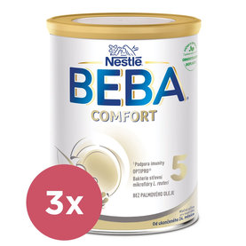 3x BEBA COMFORT 5 mlieko pre batoľatá, 800 g, 24m +