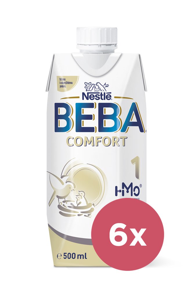 E-shop 6x BEBA COMFORT 1 HM-O Tekutá 500ml - Počiatočné dojčenské mlieko