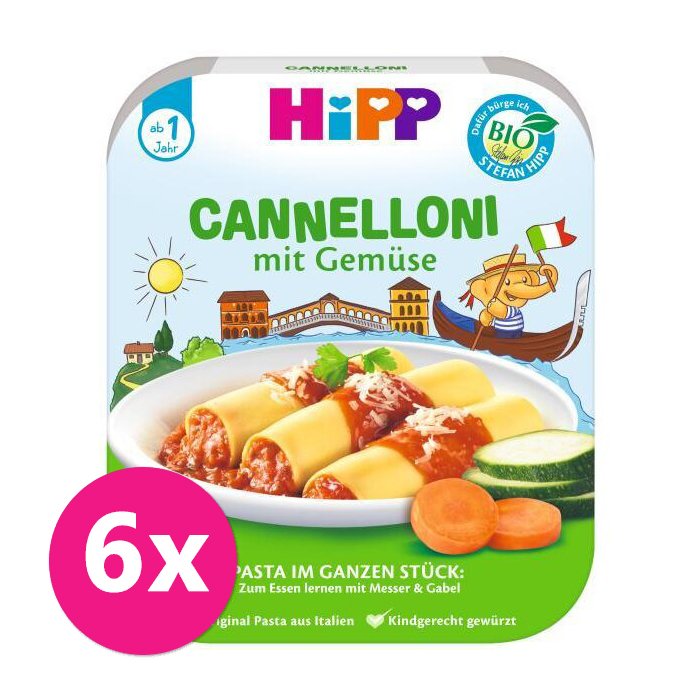 E-shop 6x HiPP BIO Cannelloni so zeleninou od 1 roka, 250 g