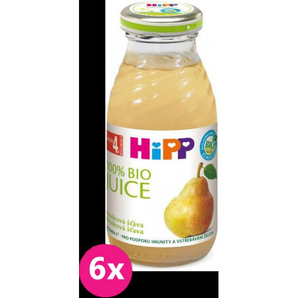 6x HiPP BIO Hrušková šťáva (200 ml)