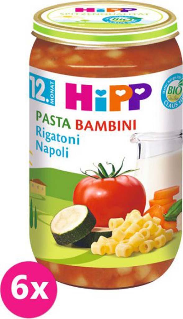 E-shop 6x HiPP BIO PASTA BAMBINI Rigatoni Neapol, 250 g - zeleninový příkrm