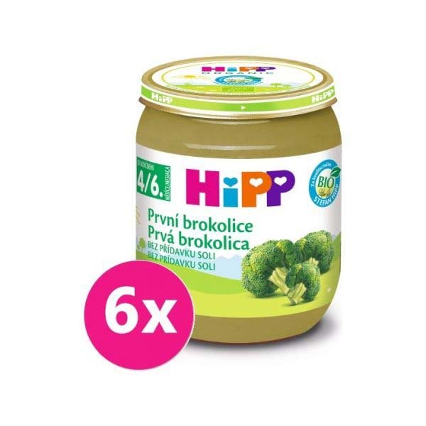 E-shop 6x HiPP BIO Prvá brokolica (125 g) - zeleninový príkrm
