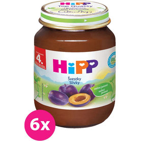 6x HiPP BIO švestkový (125 g) - ovocný příkrm
