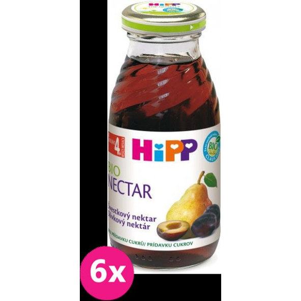 6x HiPP BIO Švestkový nápoj (200 ml)