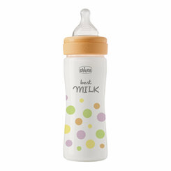 CHICCO Fľaša dojčenská Perfect Easy 250 ml medium silikón dievča 2m+