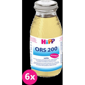 6x HiPP ORS 200 Jablko - rehydratační výživa (200 ml)