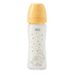 CHICCO Fľaša Perfect Easy sklenená 240 ml silikón neutral 0m+