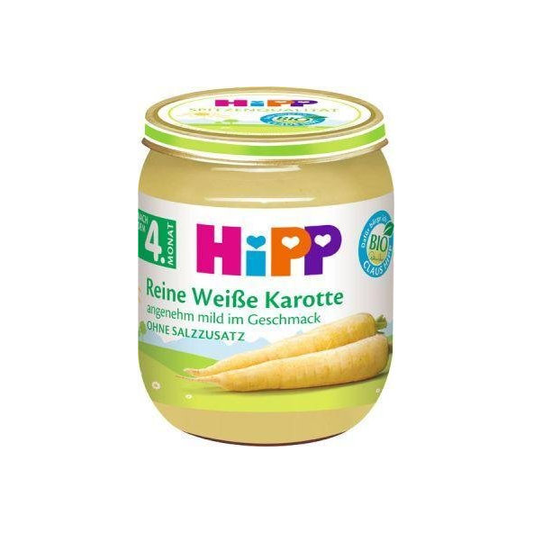 HiPP BIO Biela bezlepková mrkva, 125 g - zeleninový príkrm