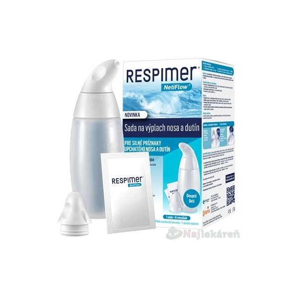 RESPIMER Sada na výplach nosa a dutín