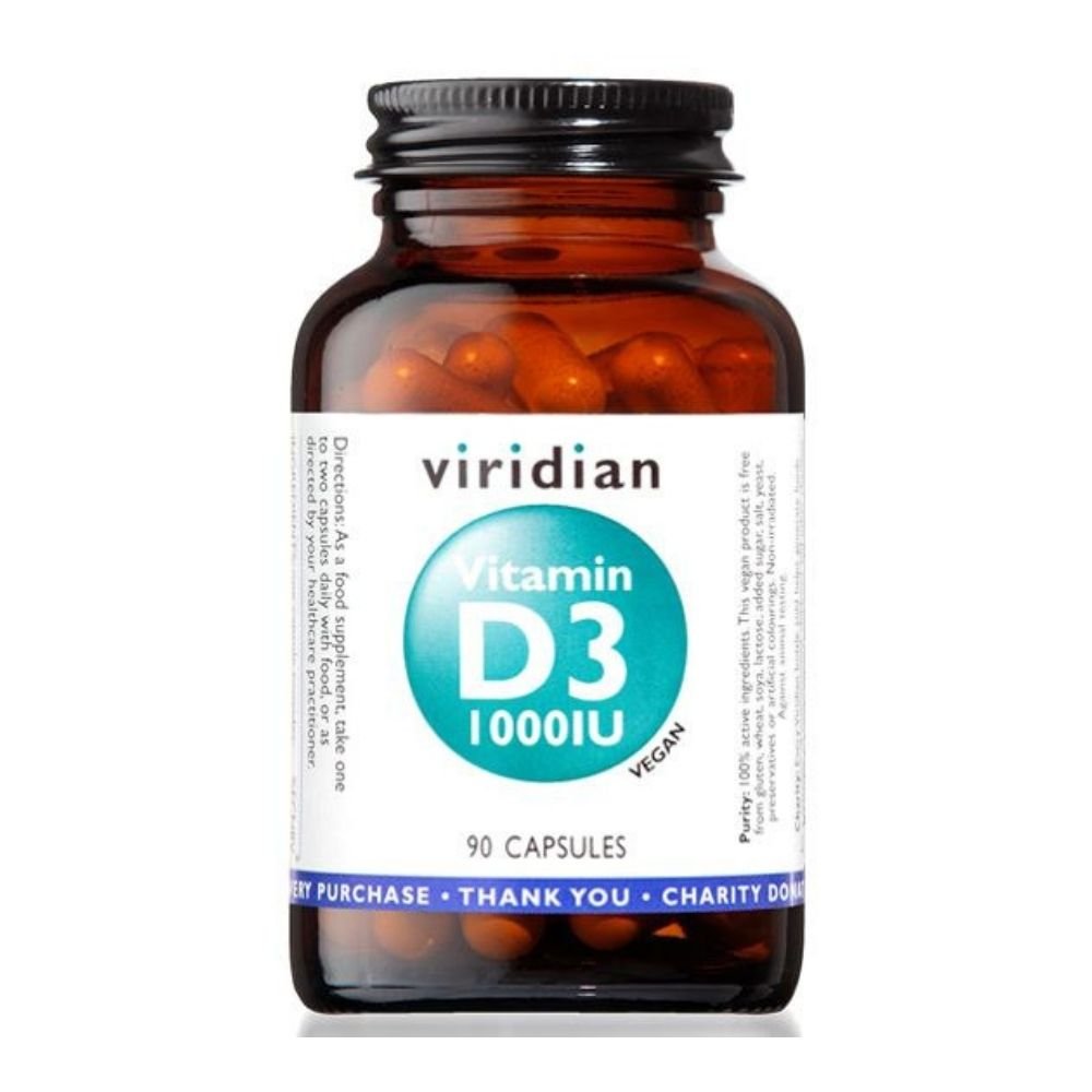 E-shop Vitamín D3 1000 IU Viridian 90 kapsúl