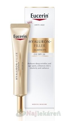 E-shop Eucerin HYALURON-FILLER+ELASTICITY očný krém SPF 20 15ml