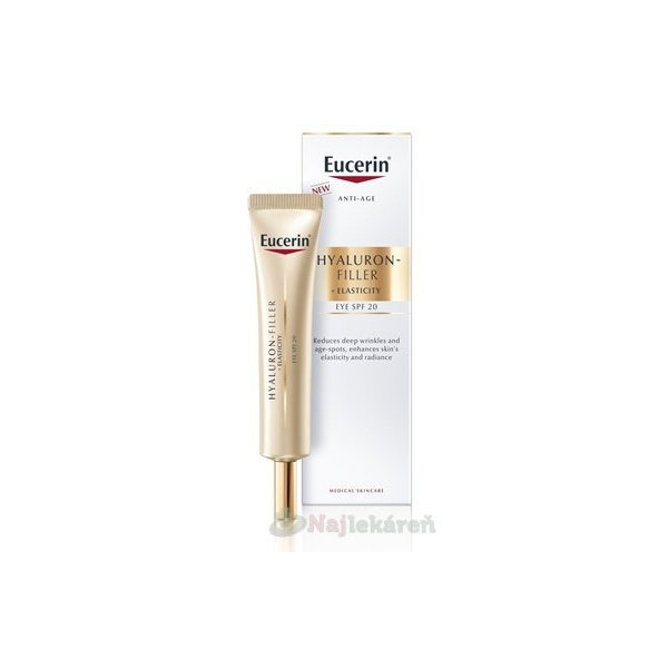 Eucerin HYALURON-FILLER+ELASTICITY očný krém SPF 20 15ml