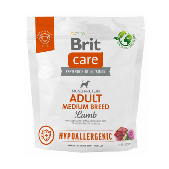 Brit Care dog Hypoallergenic Adult Medium Breed 1kg