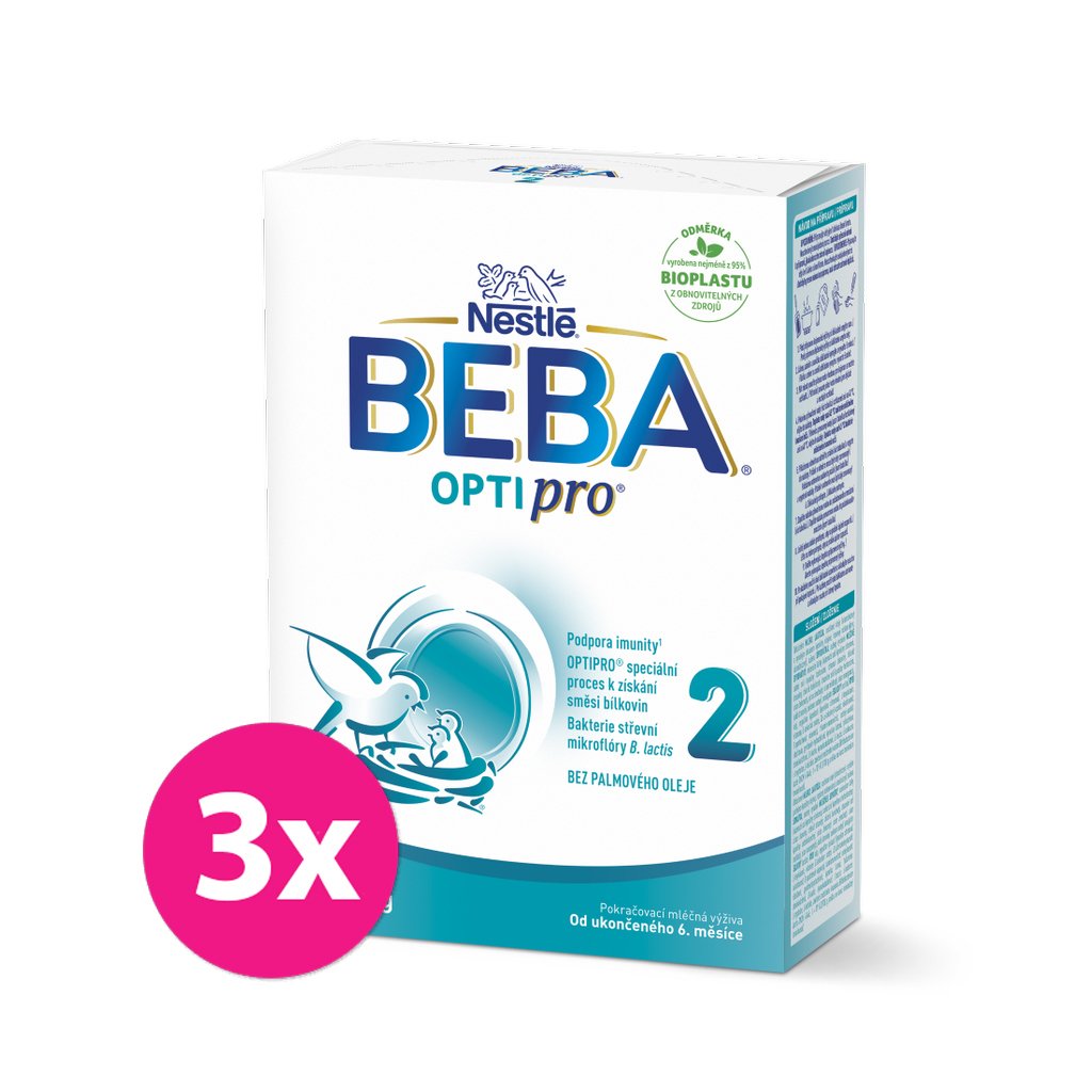 E-shop 3x BEBA OPTIPRO® 2 Mlieko pokračovacie, 500 g​